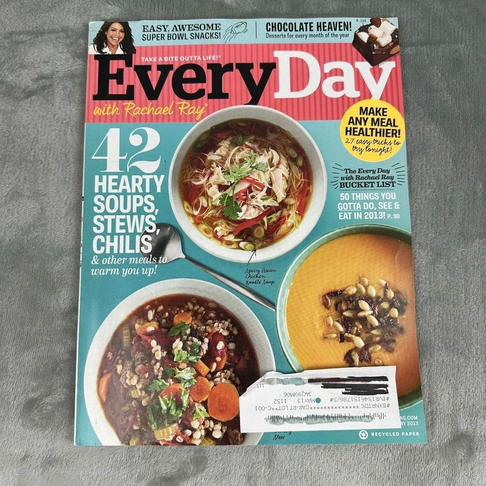 EveryDay With Rachel Ray Magazine January / February 2013 Winter